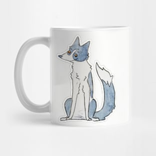 border collie dog sitting Mug